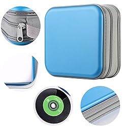 LIOVODE DVD Case, 48 Capacity CD Case Portable CD