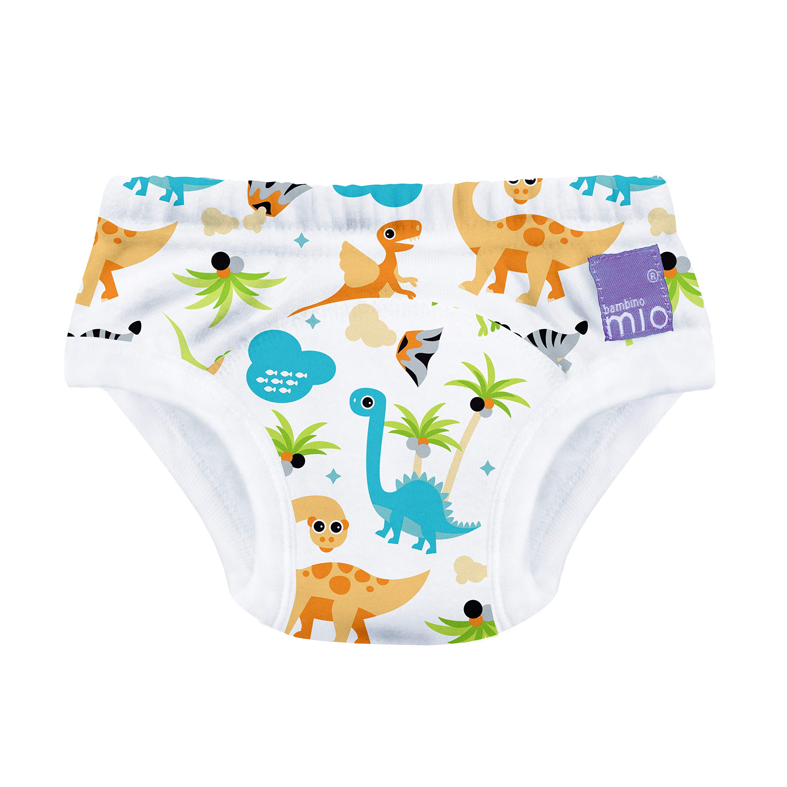 Bambino Mio Toddler Reusable Potty Training Pants, 2-3 Years, Dino, Boys and Girls, for Baby