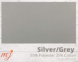 M & J Plain Silver Grey Polycotton Fabric 45 inch 112 cm Wide 5m view 2
