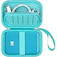 Supmay Hard Carrying Case for KODAK Step Color Instant Photo Printer, Wireless Bluetooth Portable Smartphone Printer, Zipper Mesh Pocket for USB Cable, Photo Paper, Green