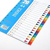 ROSSHINE A-Z File Dividers A4 6Pack with 11-Hole Pre-punched Content List view 6
