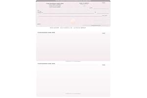 ABC CHECK PRINTING ABC Computer Checks Compatible w/Quick Books, Checks on Top, Red (250 Sheets)