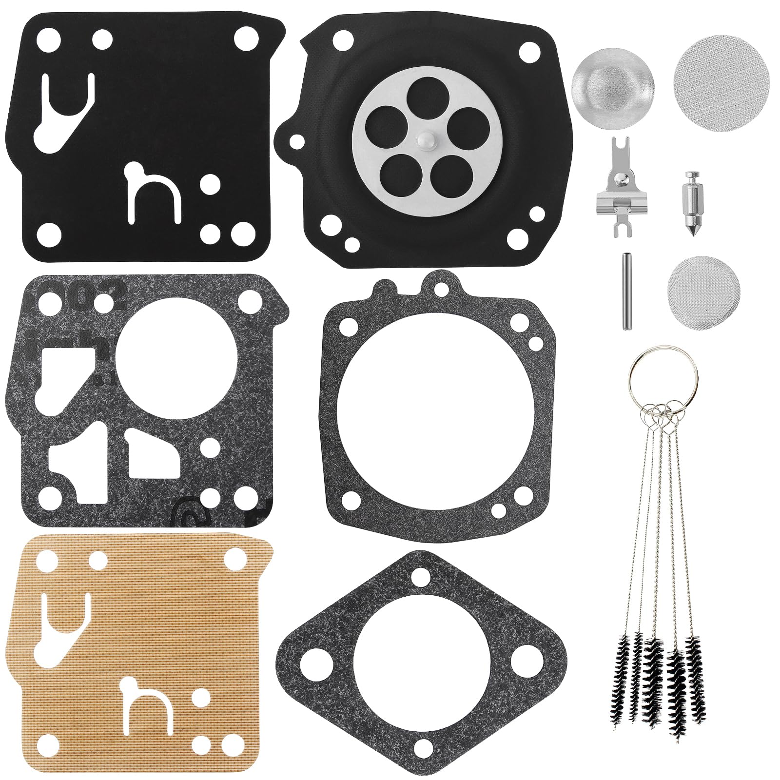 Yingshop Carburetor Diaphragm Gasket Rebuild Repair Kit Fits Tillotson RK-23HS JONSERED ECHO HUSQVARNA STIHL PIONNER PARTNER POULAN HOMELITE OLEOMAC ALPINA DOLMAR