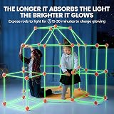 Tiny Land Glow Fort Building Kit for Kids 86 Rods 44 Balls Glow in the Dark view 2