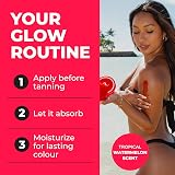 BYROKKO Shine Brown Watermelon Tanning Accelerator 200ml Sunbed Outdoor Fast view 5
