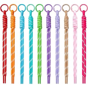 Hzopcw Paracord Rope Keychain, Paracord Keychain Bag Charms