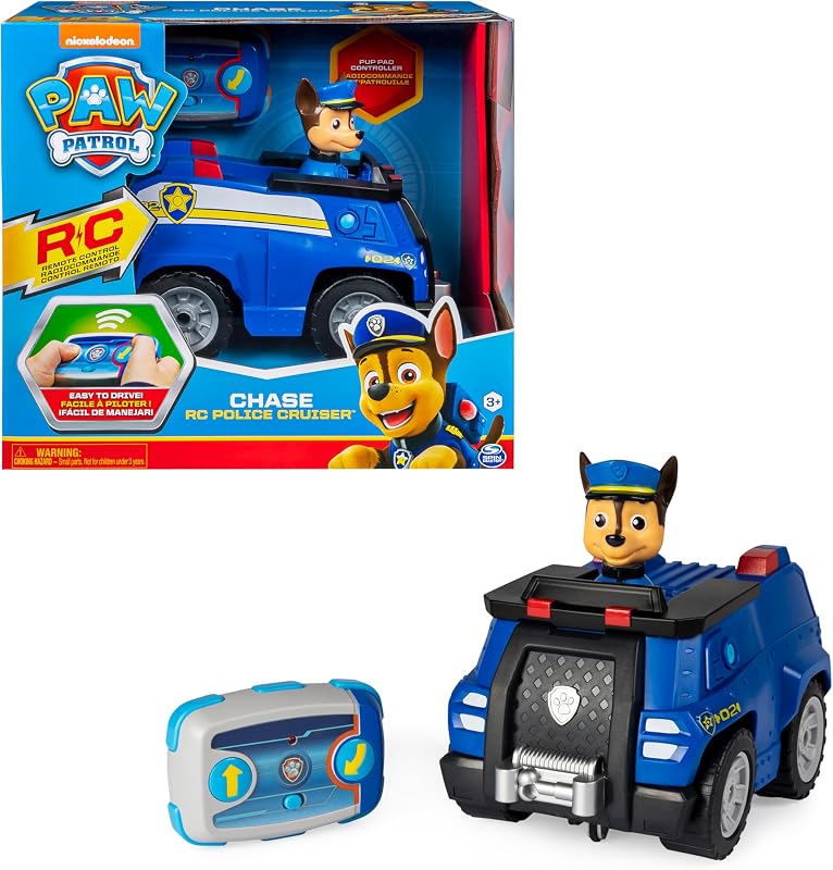 Chases ferngesteuertes Polizeiauto mit Fernbedienung, Spielzeug für Kinder ab 3 Jahren, Batteriebetrieben