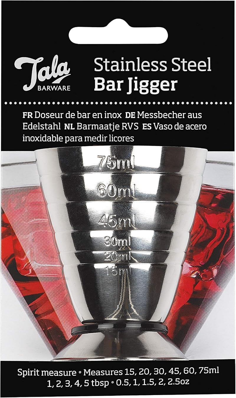 Tala Stainless Steel Jigger 15ml 20ml 30ml 45ml 60ml 75ml Bar Tool