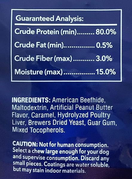 PET FACTORY 100% MADE IN USA BEEFHIDE 7″ BRAIDED STICKS DOG CHEW TREATS – PEANUT BUTTER FLAVOR, 6 COUNT/1 PACK