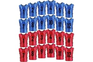 BGHTYYP 24Pack pinnies Soccer Vests Youth Scrimmage Basketball Team Practice Jerseys for Kids Adult Sports Football Pennies