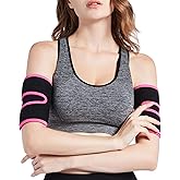 Bakerdani Hot Sweat Neoprene Compression Arm Sauna Sleeves Slimmer Bands Wraps Arm Trimmers for Men & Women (a Pair)