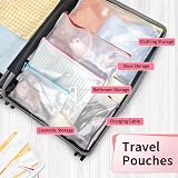 Umriox Plastic Wallets Folders 12Pcs 6 Sizes Zip Lock Bags PVC File Organizer view 7