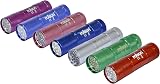 Rolson 61693 9 LED Aluminium Torch Assorted Colours view 3
