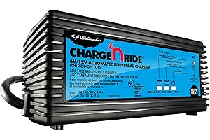 Schumacher CR-1 Fully Automatic Universal Battery Charger for Ride-On Toys - 3 Amp 6V/12V - for Motion Trendz, Power Wheels, Peg Perego, and Other Ride-On Toys