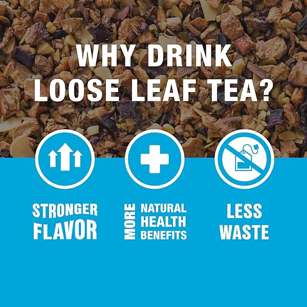 TIESTA TEA – NUTTY ALMOND CREAM, PREMIUM LOOSE LEAF, CINNAMON ALMOND HERBAL TEA BLEND, NON-CAFFEINATED, MAKE HOT OR ICED & BREWS UP TO 25 CUPS, 2.1 OUNCE RESEALABLE POUCH