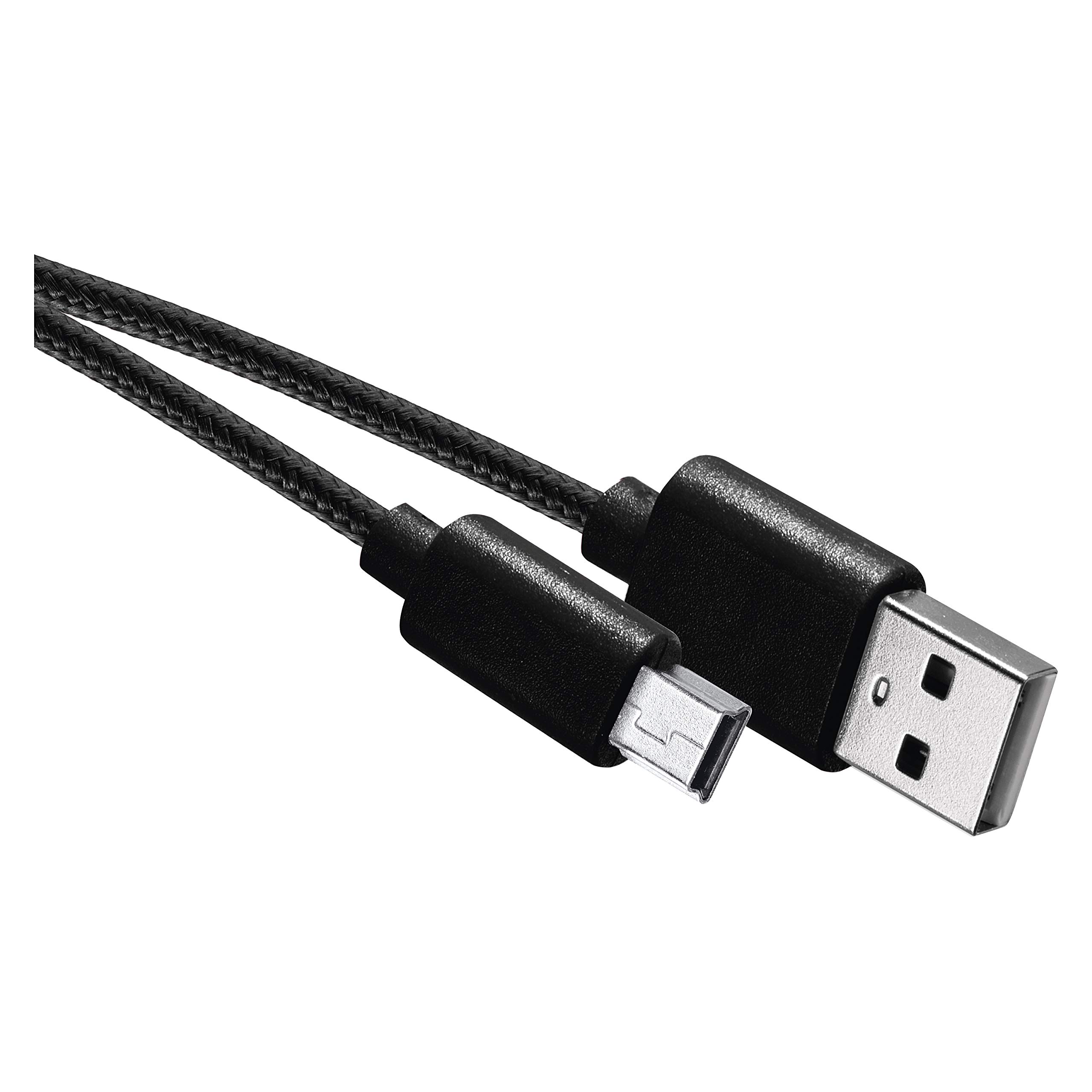 EMOS USB cable 2.0, USB A to mini B plug, 2 A, 2 meter charging cable, for PS3, PS2 controller