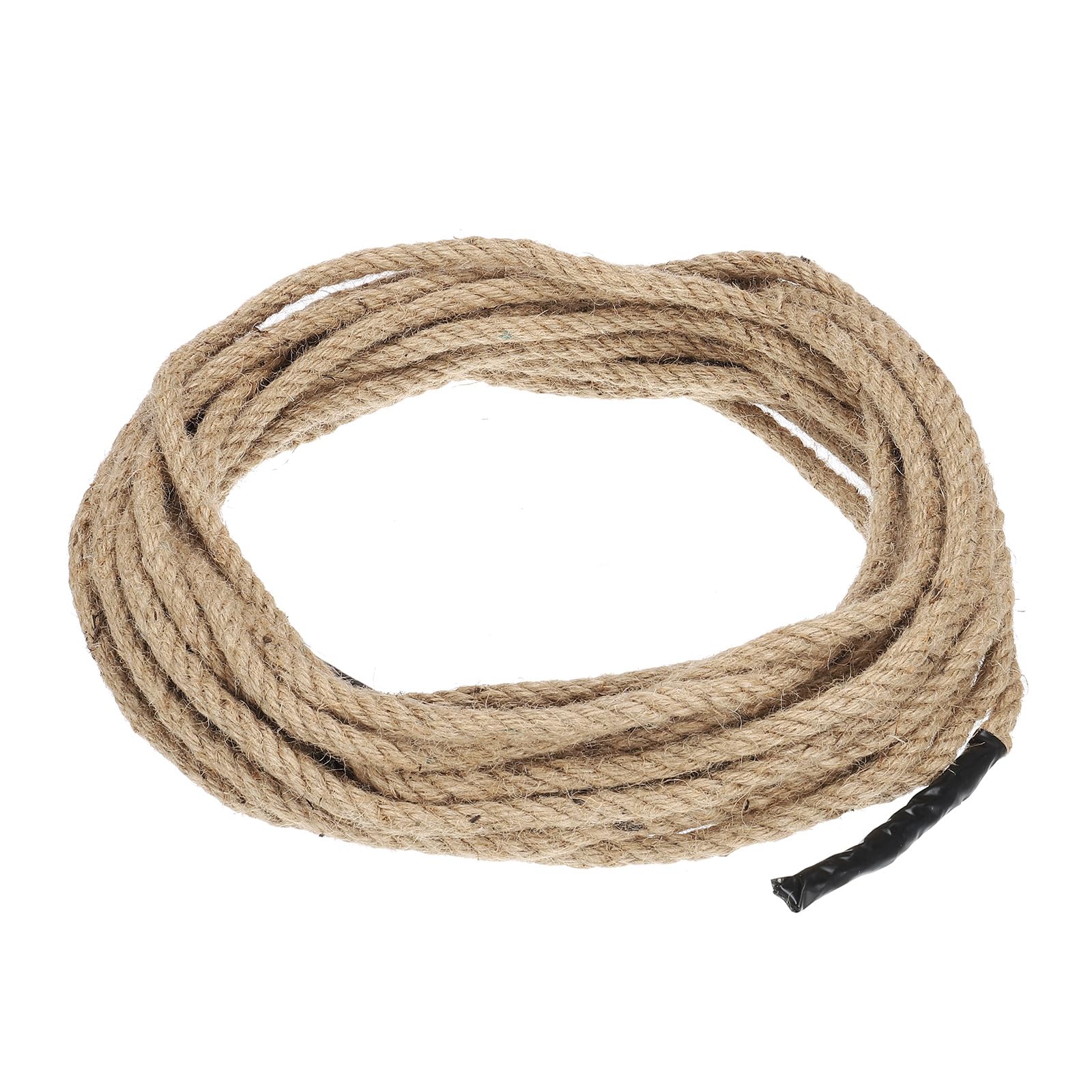 Patikil 1/2" x 50 Ft Twisted Manila Rope - Natural Thick Jute Rope for Docks, Railings, Bundling, Craft, Tug of War, Decorating