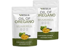 Resilia Oil Of Oregano Softgels with Black Seed Oil - 120 Softgels