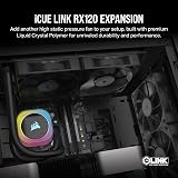 Corsair iCUE LINK RX120 120mm PWM Fan Magnetic Dome Bearing Black view 2