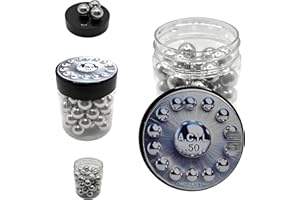 A.C.I.L. Aluminum Balls .50 Solid Paintballs Powerballs Resuable for Training, Target Practice and Defense Pistols in 50 Caliber (50 pcs)