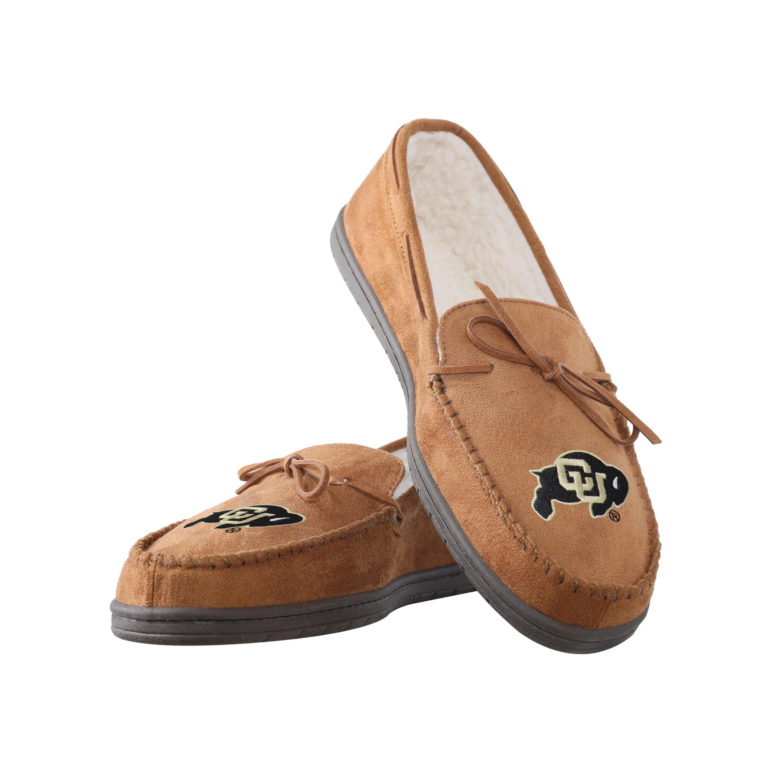 FOCO Colorado Buffaloes NCAA Mens Moccasin Slippers - L Image