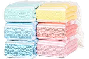 Vikumond Thin Turkish Beach Towel Lightweight Soft Cotton Extra Large XL Oversized Sand Free Sandproof Absorbent Quick Dry Towels Cloud Bath Pool Travel Compact Essentials Accessories for Adult Gifts