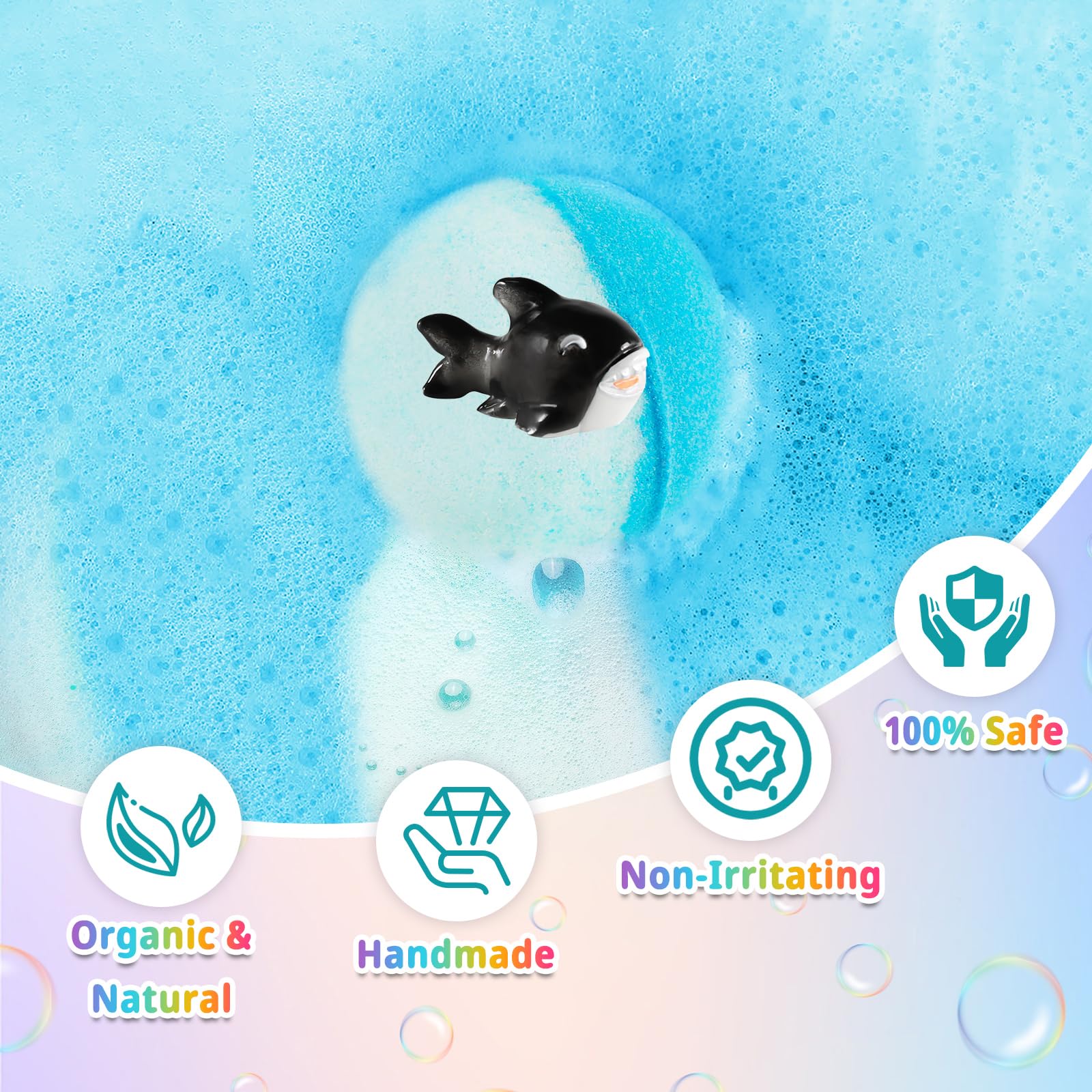 Bath Bombs for Kids with Surprise Inside, 24 Pack Kids Bath Bombs Gift Set, Natural Organic Kids Bubble Bath Fizzy for Girls Boys with Bath Toys Inside - Image 5