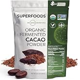 MRM Nutrition Organic Fermented Cacao Powder with Flavonoids - 43 Servings | Premium Superfood Powder from Peruvian Cacao Beans, Antioxidant Rich, Unsweetened, Vegan, Gluten Free, non-GMO