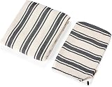 VonHaus Garden Hammock 2 Person Striped Polycotton with Travel Bag view 8