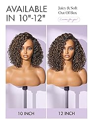 LUVME HAIR Curly Bob Wig 100% Human Hair Wigs
