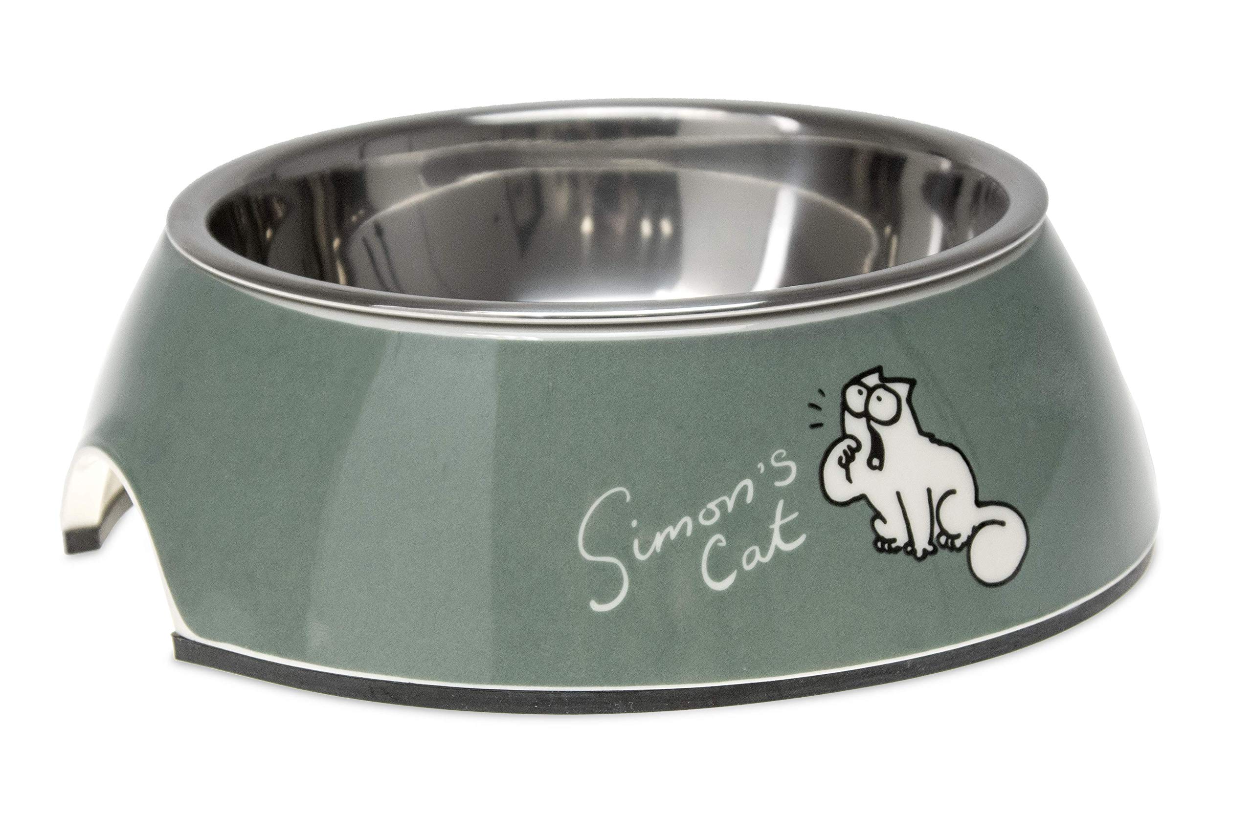 Simon's Cat by Karlie 522105 Cat Bowl 14 x 14 x 4.5 cm 160 ml Green