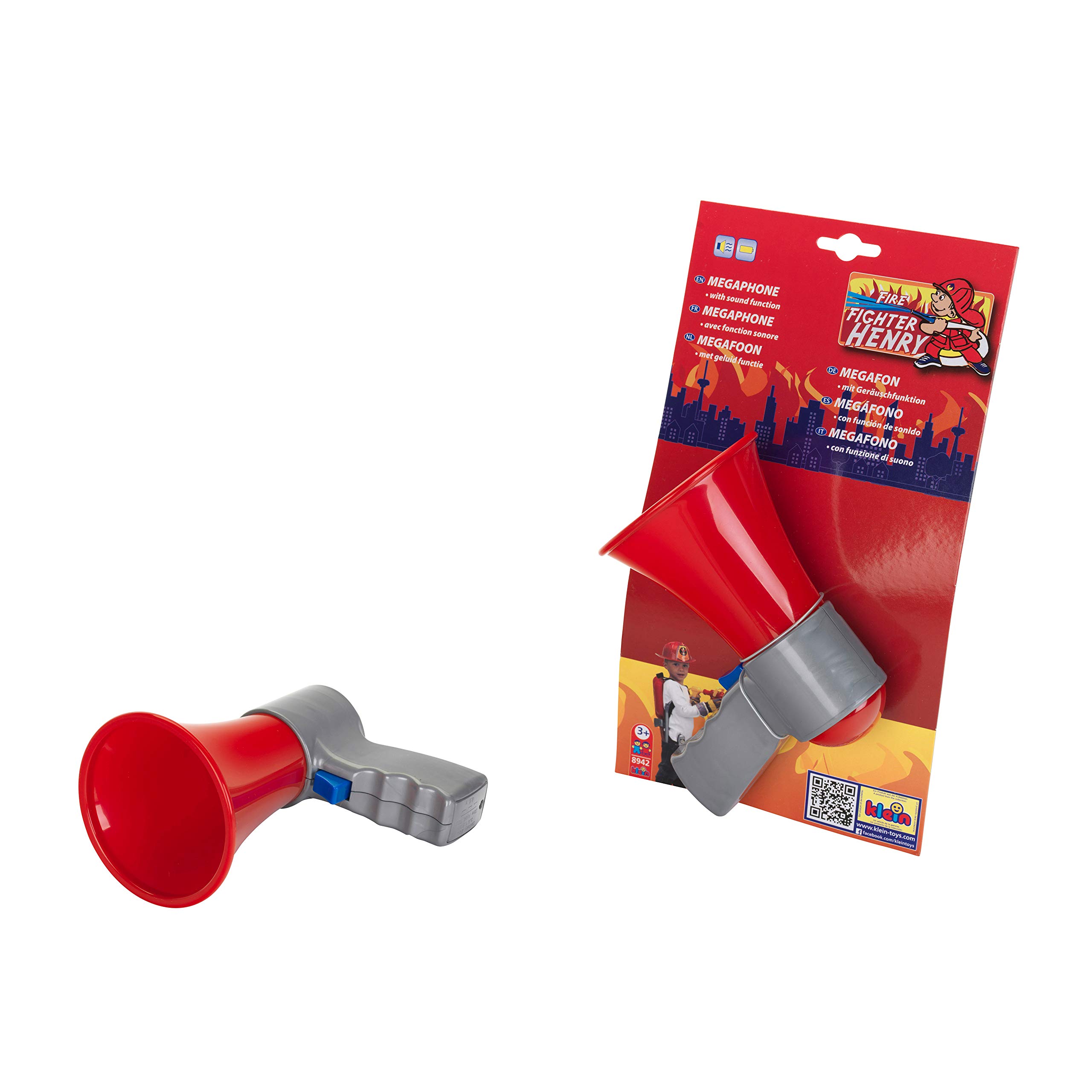 Theo Klein 8942 Megafon I Game megaphone with cool sound function I Dimensions: 16 cm x 11 cm x 7 cm I Toys for children aged 3 and over