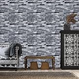 Ohmywor Grey Brick Peel and Stick Wallpaper 45x300cm Self Adhesive PVC view 8