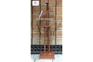 NauticalMart Medieval Armor Stand - Handcrafted Wooden Display for Authentic Costume Display, 72 Inch Top Grade Stand for Home Decor, LARP, Cosplay, and Historical Reenactments