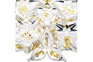 ARUOHHA 7PCS DND Polyhedral Dice Set Metal Silver Leaf Design Dungeons and Dragons Dice with Gift Box, 6 Sided D&D Dice RPG Role Playing Games D and D Dice D20 D12 D10 D8 D6 D4