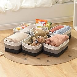 Sacyic Small Storage Baskets for Shelves,Fabric