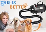 Gekufa Dog Hair Dryer 4.5HP 3200W Adjustable Temperature & Speed Black view 7
