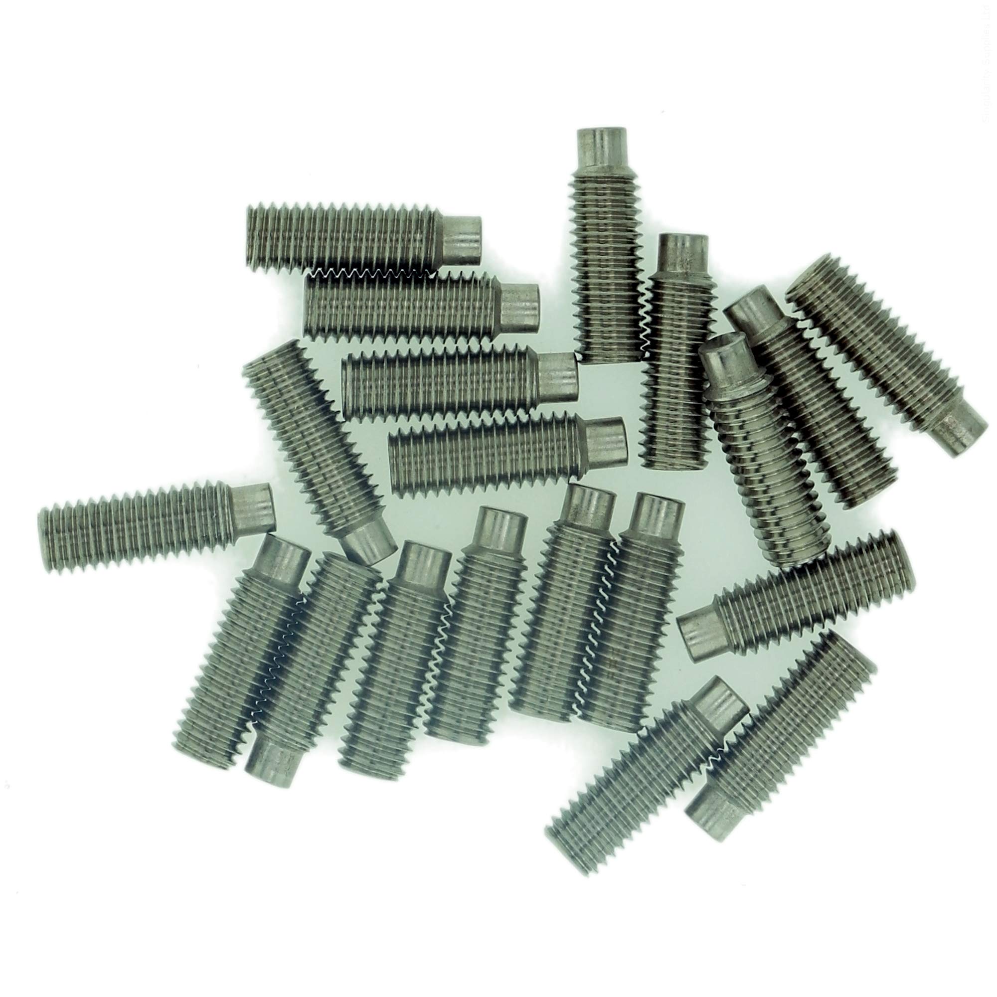 M6 (6mm x 14mm) Hex Socket Grub Screw (Dog Point) - Stainless Steel (A2) (Pack of 20)