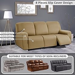 ULTICOR Squared Jacquard Design 8-Pieces Recliner