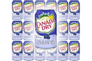 Canada Dry Ginger Ale Blackberry, 12oz Can (Pack of 18, Total of 216 Oz)