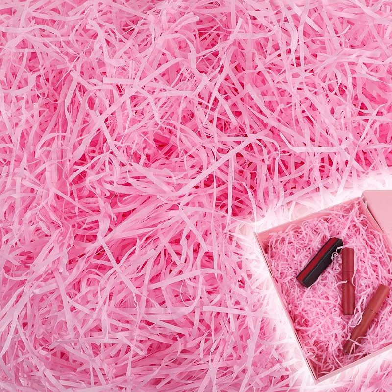 Vaktop Pink 200g Shredded Tissue Paper Easter Grass Raffia Shreds