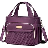 Yunkevivo Lunch Bag Lunch Box Women - Insulated Lunch Tote Bag for Women Men, Leakproof Large Womens Lunch Bags for Work, Lunch Cooler Bag for Adult with Side Pocket for Picnic, Hiking, Beach (Purple)