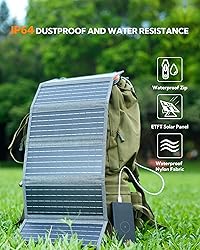LUMOPAL 30W Foldable Solar Panel Portable Solar