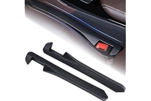ECOCSTM 2 PCS Car Seat Gap Filler, Leather Seat Gap Plug to Fill The Gap Between Seat and Console, Universal Car Seat Crevice Blocker Stop Things from Dropping Fits Car Truck SUV Car Interior Accessories