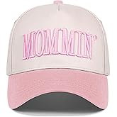Mommin Trucker Hat for Women，Vintage Embroidered Baseball Cap，Mom Essentials Funny Gifts for Mothers Day