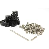 MakerBeam Corner Cube Black 10x10x10mm 12 pcs