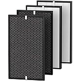 Youjors AD5000 Replacement Filter Compatible with Air Doctor 5000 Air Purifier (Not for AD5500 Models), Includes 2 Main Filters & 2 Carbon/VOC Filters