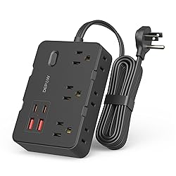 DEPOW Surge Protector Power Strip, 5 FT Extension