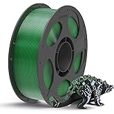 ANYCUBIC Silk Dual Color Pla Filament, 2-in-1 Chrome Coextrusion Color Change 3D Printer Filament 1.75mm Dimensional Accuracy +/- 0.02mm, Silk Texture, 1KG Reusable Spool (2.2 lbs), Black Green
