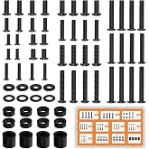 WALI Universal TV Mounting Hardware Set, M4,M5,M6,M8 Screws (UVSP) | TV Mount Screw Kit &ndash; Fits Most TVs / Monitor Up To 80", Includes Replacement Screws, Washers &amp; Spacers